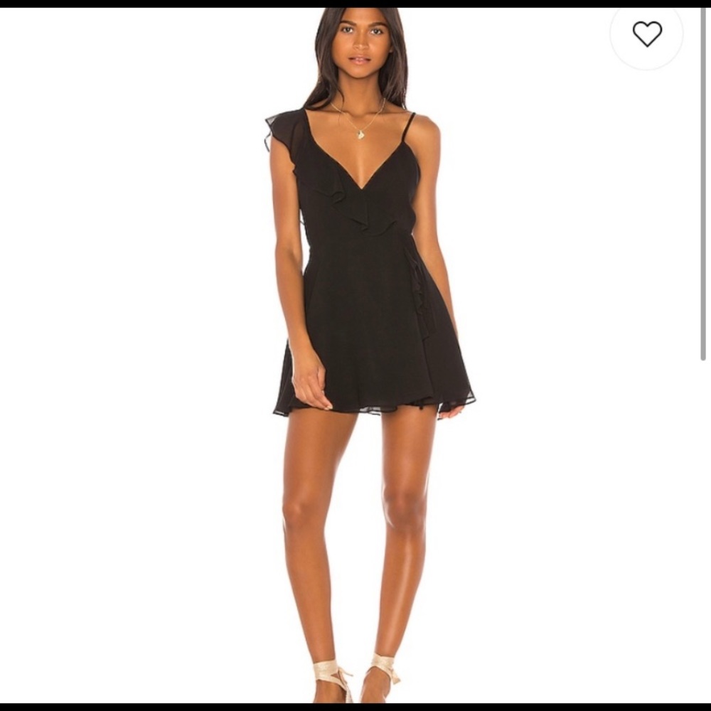 Black wrap dress
